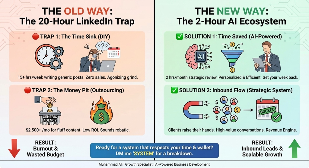 The 20-Hour LinkedIn Trap vs. The 2-Hour AI System
